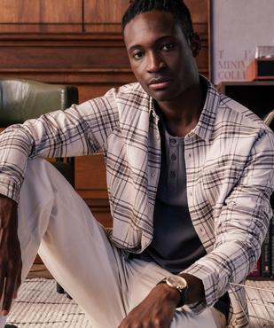 Chemise en coton à carreaux homme vue5 - GEMO 4G HOMME - GEMO