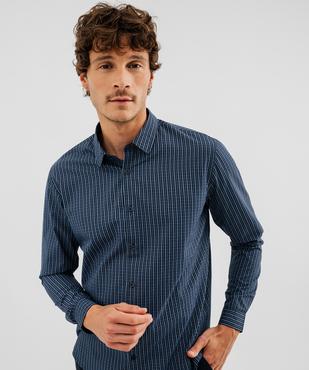Chemise regular à carreaux homme vue2 - GEMO 4G HOMME - GEMO