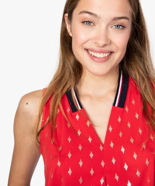 Débardeur femme à motifs et col V sportswear vue2 - GEMO(FEMME PAP) - GEMO