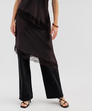 Jupe au bas asymétrique femme vue3 - GEMO(FEMME PAP) - GEMO