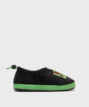 Chaussons en velours avec motif jeu vidéo garçon - Minecraft vue1 - MINECRAFT - GEMO