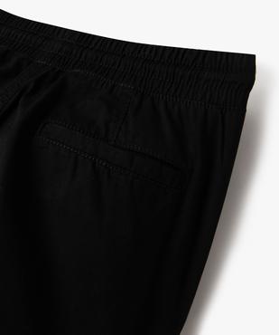 Pantalon jogger en toile de coton coupe slim  garçon vue3 - GEMO (JUNIOR) - GEMO