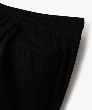 Pantalon jogger en toile de coton garçon vue3 - GEMO (JUNIOR) - GEMO