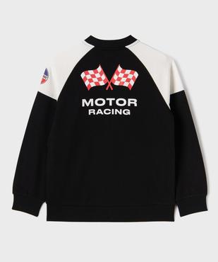 Sweat zippé à manches raglan look sport automobile garçon vue4 - GEMO 4G GARCON - GEMO