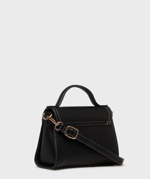 Sac à main grainé petit format femme vue2 - BESTINI - GEMO