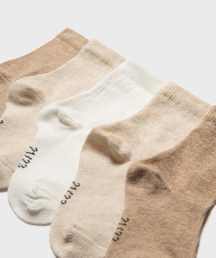 Chaussettes tige haute en coton bébé (lot de 5) vue2 - GEMO 4G BEBE - GEMO