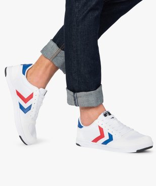 Baskets homme rétro en toile et suédine – Hummel Stadil vue1 - HUMMEL - GEMO