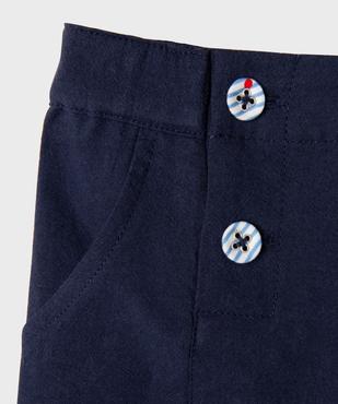 Short à ponts ample avec boutons fantaisie bébé fille - LuluCastagnette vue3 - LULUCASTAGNETTE - GEMO