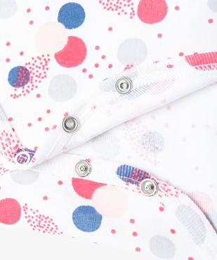 Bodies bébé à manches longues encolure américaine (lot de 3) - No gaspi vue3 - NOGASPI - GEMO