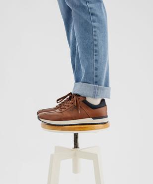 Baskets de ville avec col contrastant homme - Lee Cooper vue1 - LEE COOPER - GEMO
