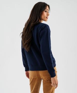 Sweat marin à épaule boutonnée femme - LuluCastagnette vue4 - LULU CASTAGNETTE GEMO FOR GOOD - GEMO