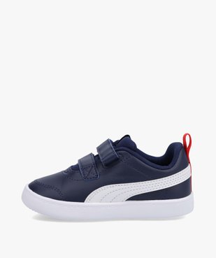 Baskets garçon bicolores à scratch – Puma Courtflex vue3 - PUMA - GEMO