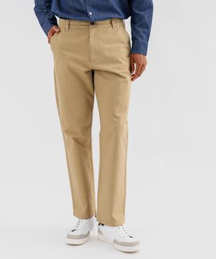 Pantalon chino en twill de coton uni homme - LuluCastagnette vue5 - LULUCASTAGNETTE - GEMO