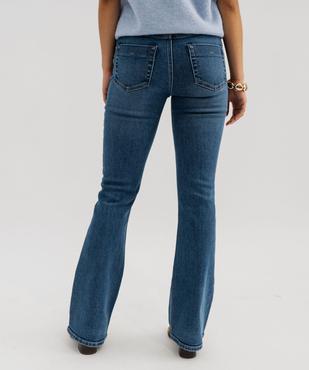 Jean bootcut en denim stretch à taille normale femme vue3 - GEMO 4G FEMME - GEMO