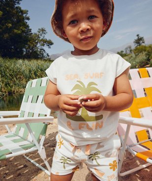 Tee-shirt avec motif estival bébé garçon vue1 - GEMO 4G BEBE - GEMO