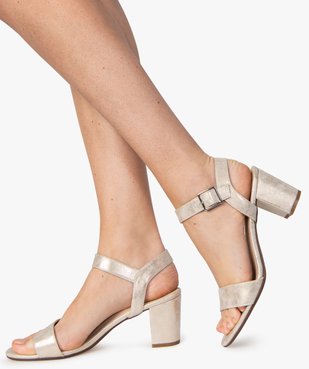 Sandales femme à talon et larges brides vue1 - VALENTINA BALDA - GEMO