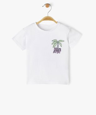 Tee-shirt à manches courtes avec inscription dans le dos bébé garçon vue1 - GEMO 4G BEBE - GEMO