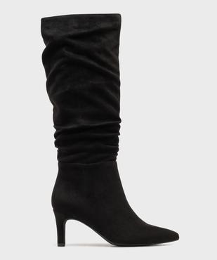 Bottes à talon plissées femme - Valentina Baldano vue2 - VALENTINA BALDA - GEMO