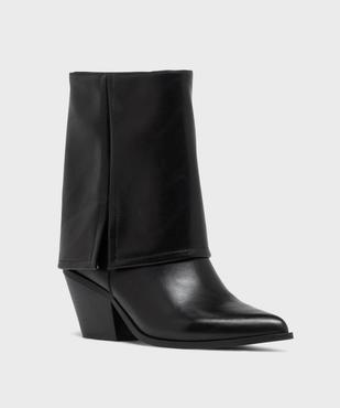 Bottines fourreau à bout pointu femme - Follow Me vue2 - FOLLOW ME - GEMO