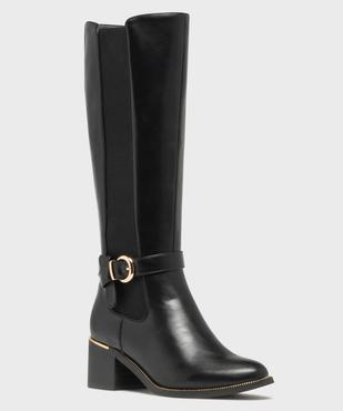 Bottes avec bande élastique sur le côté femme - Valentina Baldano vue2 - VALENTINA BALDANO GEMO FORGOOD - GEMO