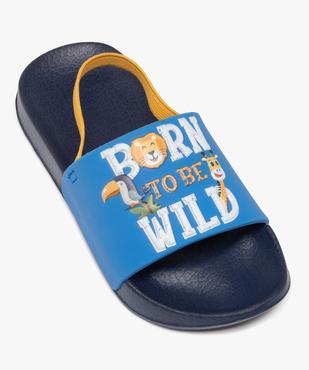 Sandales de piscine motifs animaux avec élastique au talon garçon vue5 - GEMO (PLAGE) - GEMO