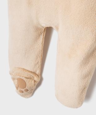 Combinaison pilote en velours à capuche imprimée bébé vue3 - GEMO(BB COUCHE) - GEMO