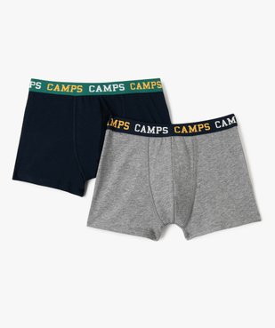 Boxers en coton stretch garçon (lot de 2) - Camps United vue1 - CAMPS GEMO FOR GOOD - GEMO