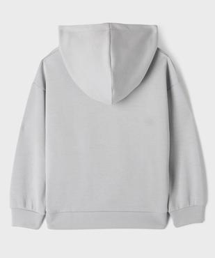 Sweat à capuche et col zippé garçon vue4 - GEMO (ENFANT) - GEMO
