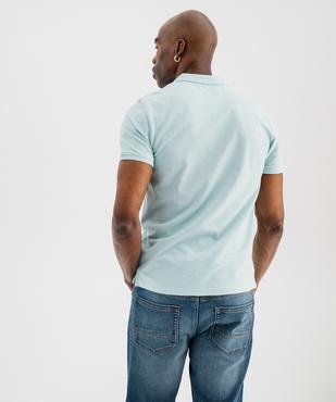 Polo à manches courtes en maille piquée homme vue4 - GEMO 4G HOMME - GEMO