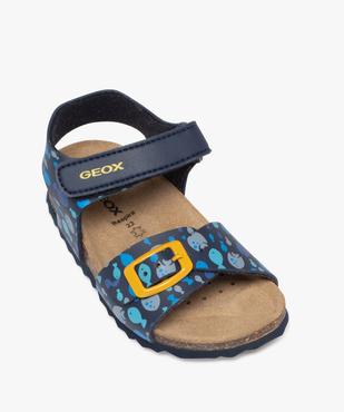 Sandales imprimées à scratch et à boucle bébé garçon - Geox vue5 - GEOX - GEMO