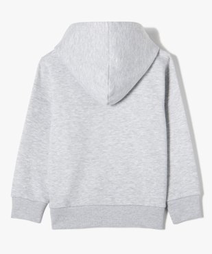 Sweat zippé et molletonné à capuche garçon vue4 - GEMO (ENFANT) - GEMO