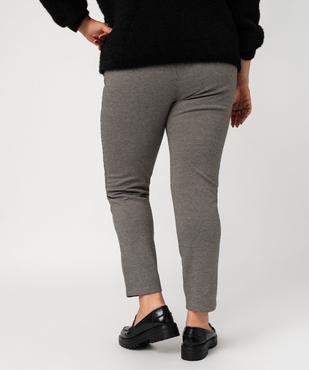 Pantalon en maille à micro-motifs femme grande taille vue3 - GEMO (G TAILLE) - GEMO