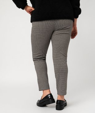 Pantalon en maille à micro-motifs femme grande taille vue3 - GEMO (G TAILLE) - GEMO