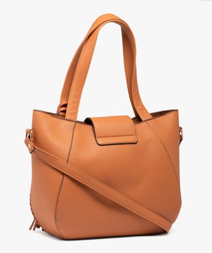 Sac femme avec détails lacés et pampille amovible vue2 - GEMO (ACCESS) - GEMO