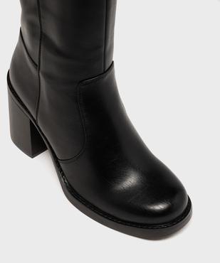 Bottes à talon avec bout rond femme - Follow Me vue5 - FOLLOW ME - GEMO