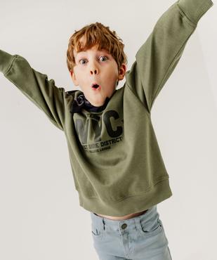 Sweat en molleton douillet imprimé garçon vue1 - GEMO (ENFANT) - GEMO