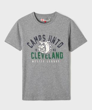 Pyjashort 2 pièces imprimé patiné garçon - Camps United vue5 - CAMPS - GEMO