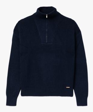 Pull camionneur à col zippé femme - LuluCastagnette vue4 - LULU CASTAGNETT - GEMO