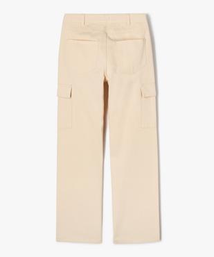 Pantalon ample avec poches à rabat sur les cuisses fille vue3 - GEMO 4G FILLE - GEMO