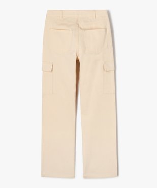 Pantalon ample avec poches à rabat sur les cuisses fille vue3 - GEMO 4G FILLE - GEMO