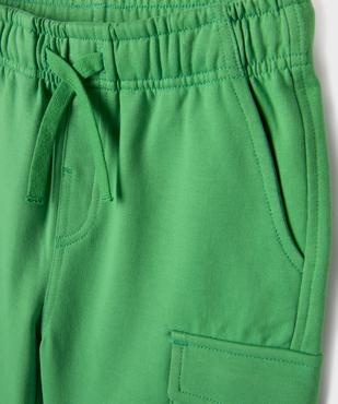Bermuda en maille coupe cargo garçon vue2 - GEMO (ENFANT) - GEMO