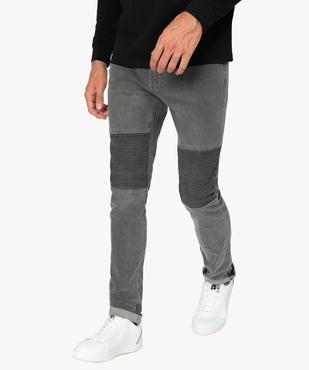 Jean homme coupe slim avec surpiqûres sur les cuisses vue1 - GEMO (HOMME) - GEMO