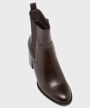 Boots à talon avec élastique latéral femme - Follow Me vue5 - FOLLOW ME - GEMO