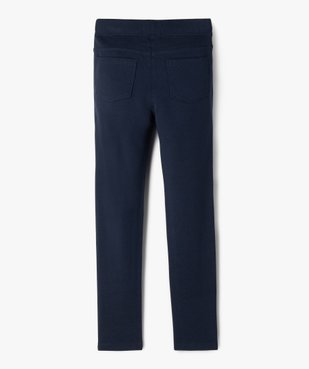 Leggings uni en coton extensible fille vue7 - GEMO (ENFANT) - GEMO
