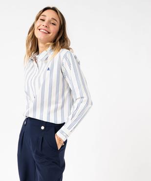 Chemise rayée en coton femme - LuluCastagnette vue2 - LULU CASTAGNETT - GEMO