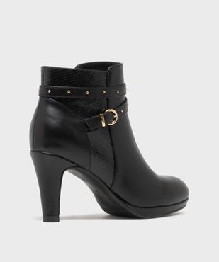 Bottines à talon avec en suédine femme - Valentina Baldano vue4 - VALENTINA BALDA - GEMO