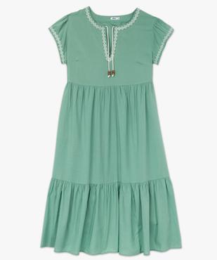 Robe grande taille à manches courtes et broderies ethniques femme vue4 - GEMO (G TAILLE) - GEMO