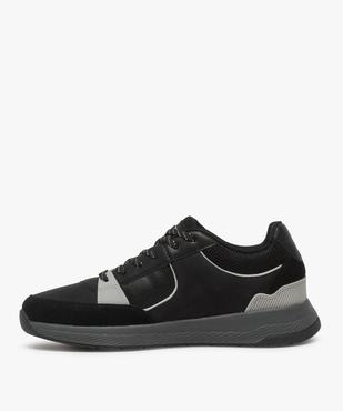 Baskets homme style skateshoes multimatières à lacets vue3 - GEMO (CASUAL) - GEMO