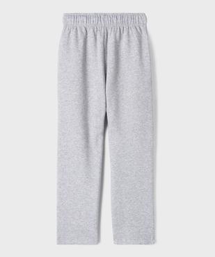 Pantalon de jogging large en molleton épais garçon vue4 - GEMO 4G GARCON - GEMO