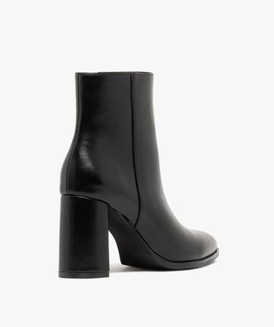 Boots femme à talon et bout pointu avec zip  vue4 - FOLLOW ME G4G - GEMO
